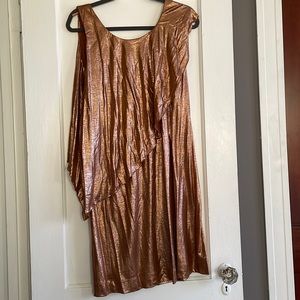 See by Chloe Lame’ Ruffle Dress